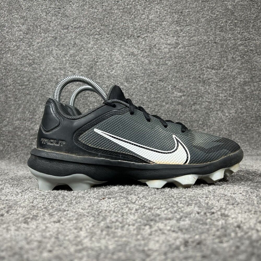 Nike Force Zoom Trout 8 Pro MCS CZ5912-011 Boys Size 5.5Y Black Baseball Cleats